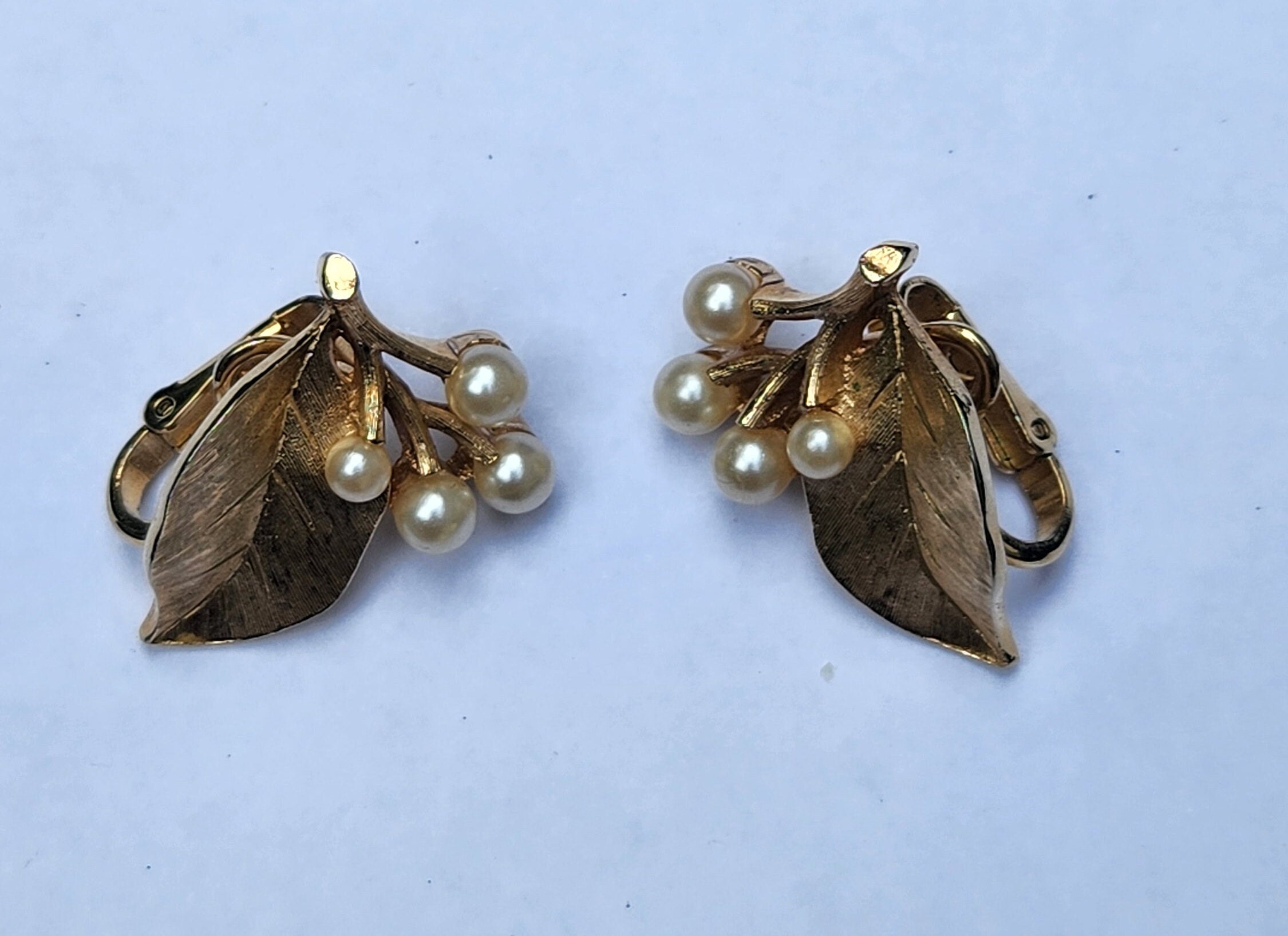 Orecchini A Foglia Dorati - Stile Boho Vintage - A Clip Per Cartilagine - Donna E Ragazza - 5