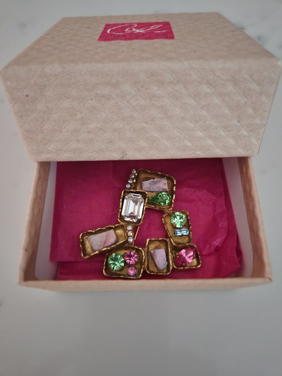 Vintage Rare Find Christian Lacroix Gold Plated M… - image 2