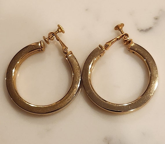 Napier gold hotsell hoop earrings