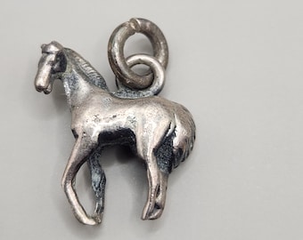 Vintage Silver Horse Pendant
