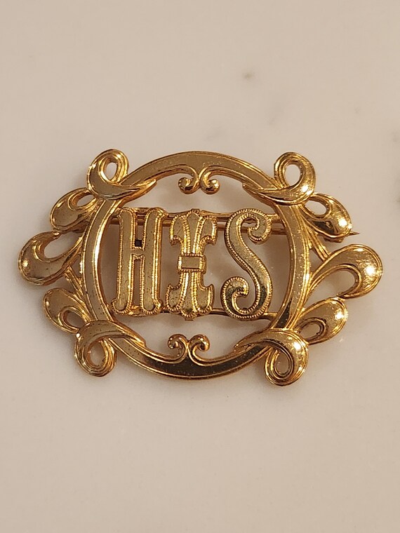 Monogram brooch pin hotsell