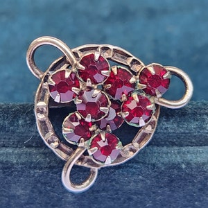 Vintage Faux Garnet Brooch