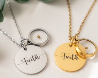 Faith mustard seed jewelry, Christian Jewelry, Matthew 17 20, Confirmation Necklace, Faith Can Move mountains, Mustard Seed Pendant