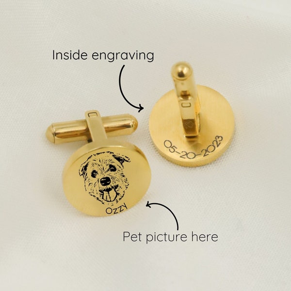 Custom Dog Cufflinks - Etsy