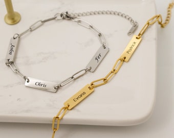 Multiple name bracelet for women, Custom Name Bracelet, mothers day gift from daughter, Gift For Her, custom jewelry, personalized bracelet