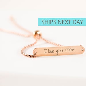 Personalized handwritting bracelet, handwriting jewelry, child handwriting bracelet, memorial bracelet, memorial jewelry, personalized