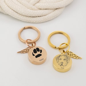 Personalized cremation jewelry, keychain for ashes, pet urn jewelry, Pet Memorial Jewelry, Pet Ashes keychain gift, Pet Loss, cat loss