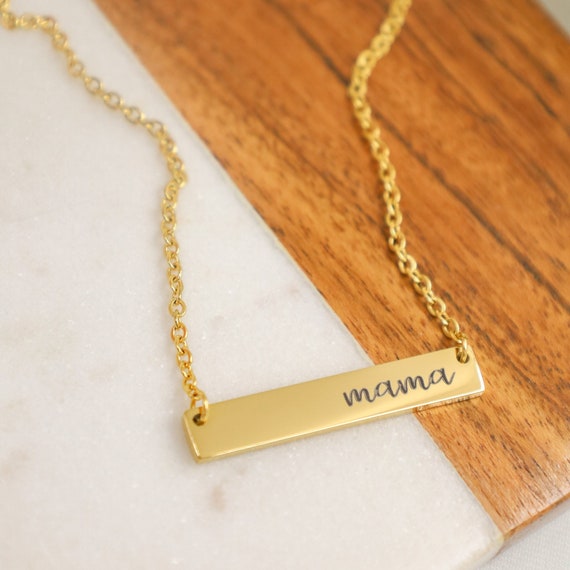 Mama bar necklace deals