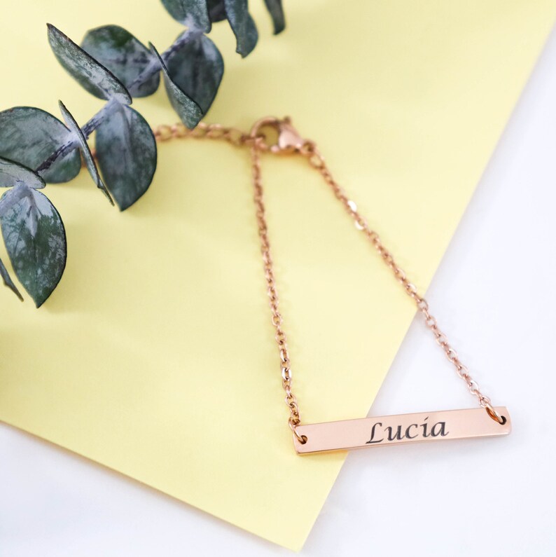 Baby Girl Bracelet Baby Name Bracelet Gold Engraved Etsy
