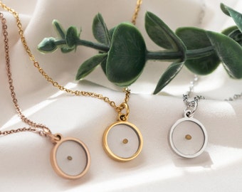 Vivaday Collana regolabile con ciondolo a forma di croce con semi di