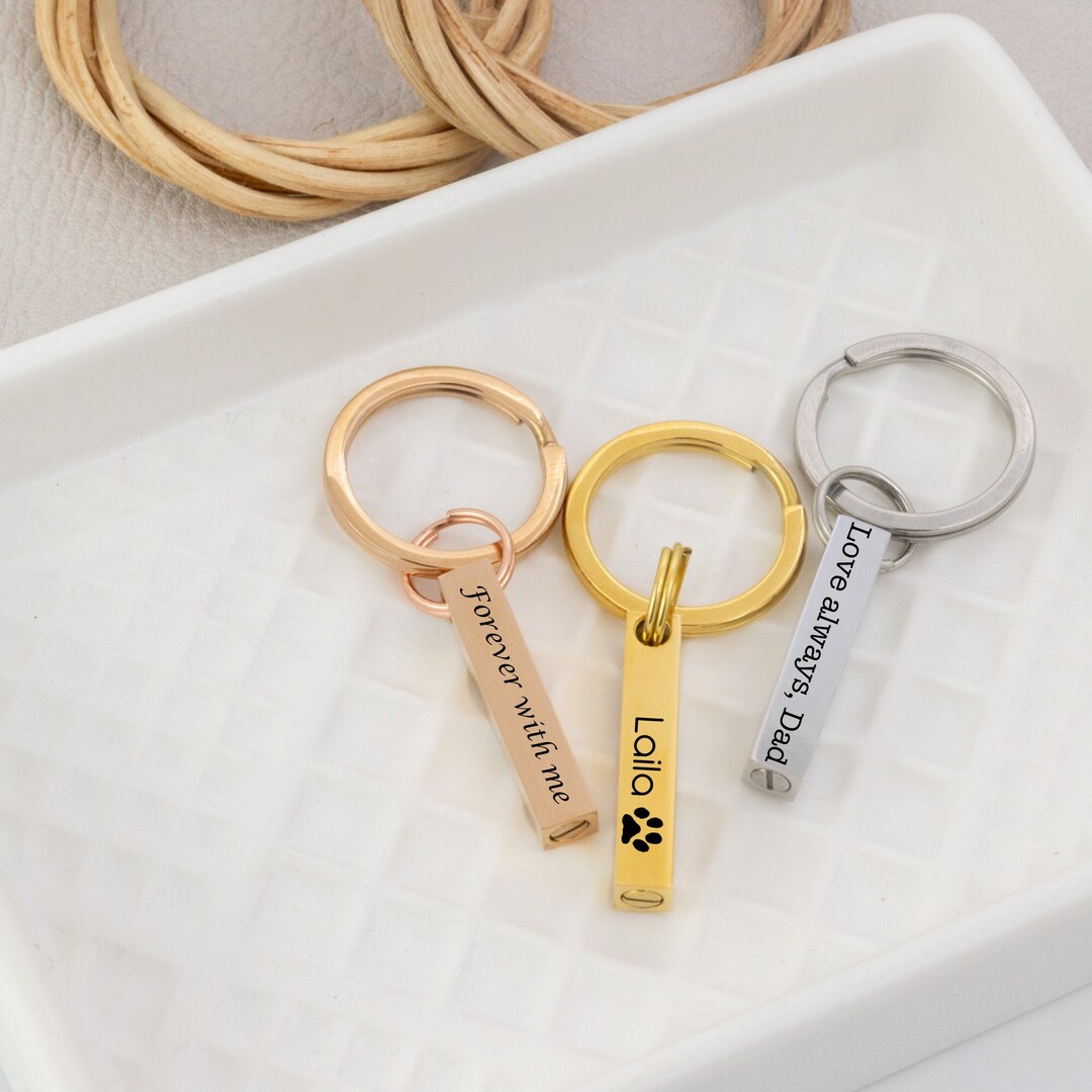 Personalized Cremation Keychain for Ashes Urn Keychain for Human Ashes