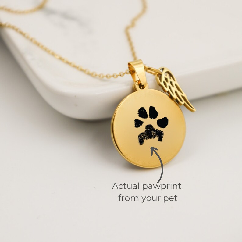 Personalized Dog Memorial Necklace Pet Memorial Gift Custom Etsy