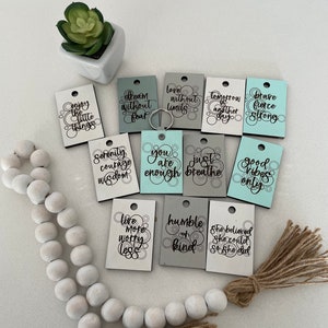 DIGITAL DOWNLOAD - SVG, Motivational Keychain Svg, Hanging Tag Svg, Inspirational Tags, Motivational Tags, Magnet Svg File, Laser Engraving