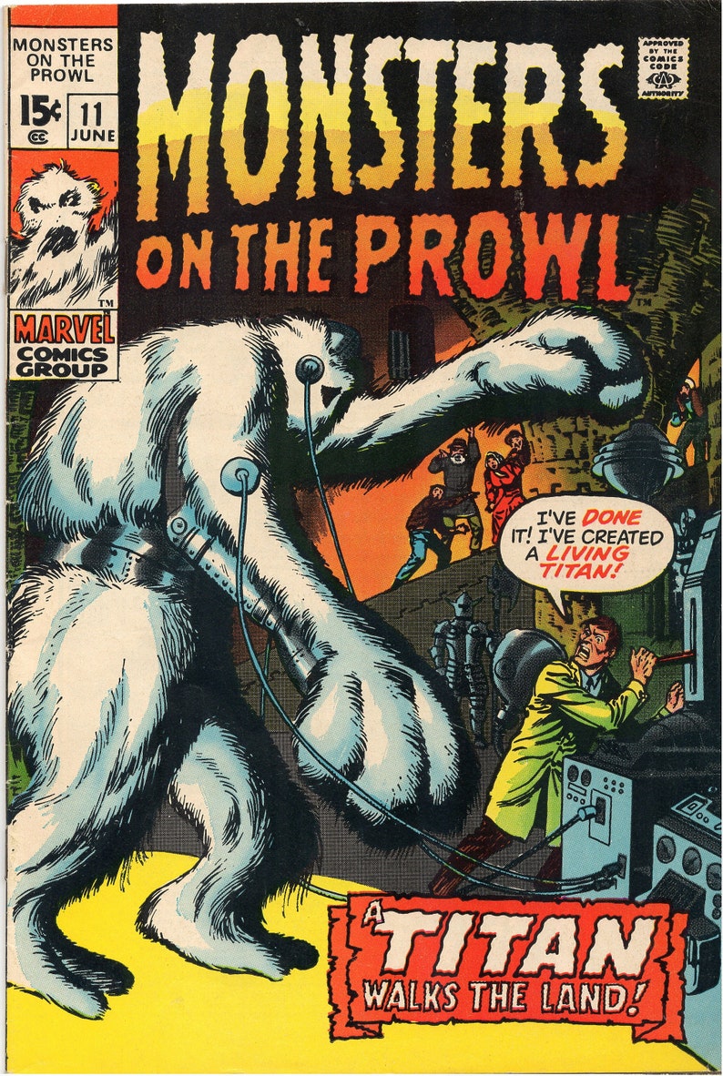 Monsters on the Prowl 11 Comic Book Marvel Comics Group 1971 image 0