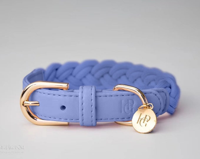 Dog Collar - LILAC- Plaited