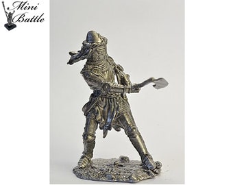 Tin toy soldier 54mm miniature statue Sergeant of the Teutonic Order 13-15 cent Tin toy soldier 54mm miniature statue Sergeant of the Teutonic Order 13-15 cent
