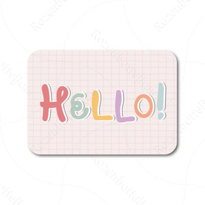 Mini biglietto Hello! | 7x10 cm
