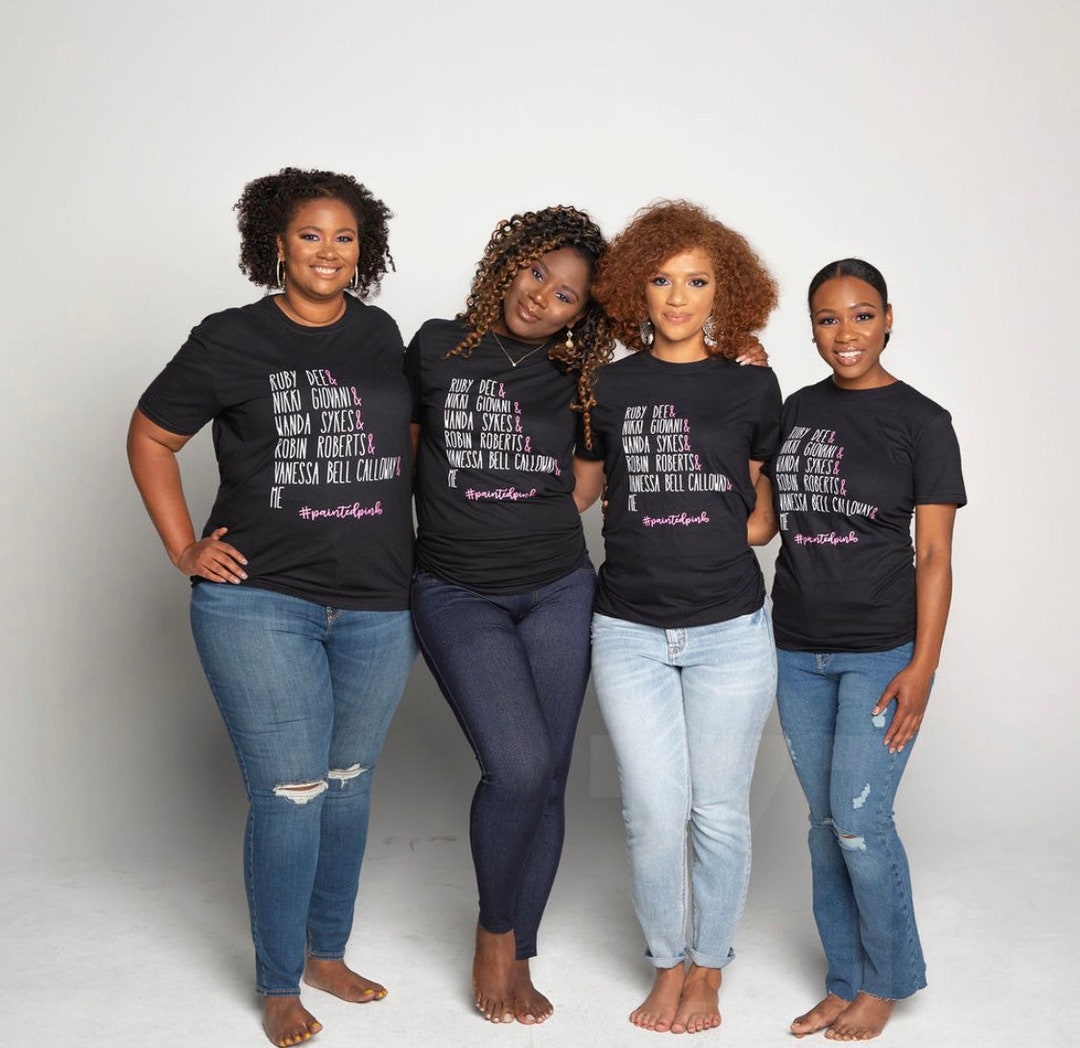 Tee Shirt Rose Femme Cancer Du Sein, Manche Courte Octobre