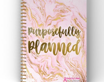 Purposely Planned Journal, Breast Cancer Awareness, Women's Journal, Gifts for Her, Journal, Planner