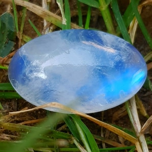 RARE AAA+++ Natural Rainbow Moonstone Oval Cabochon Finest Blue Moonstone Gemstone DIY Jewelry | Wholesale Moonstone Supply Christmas Gifts