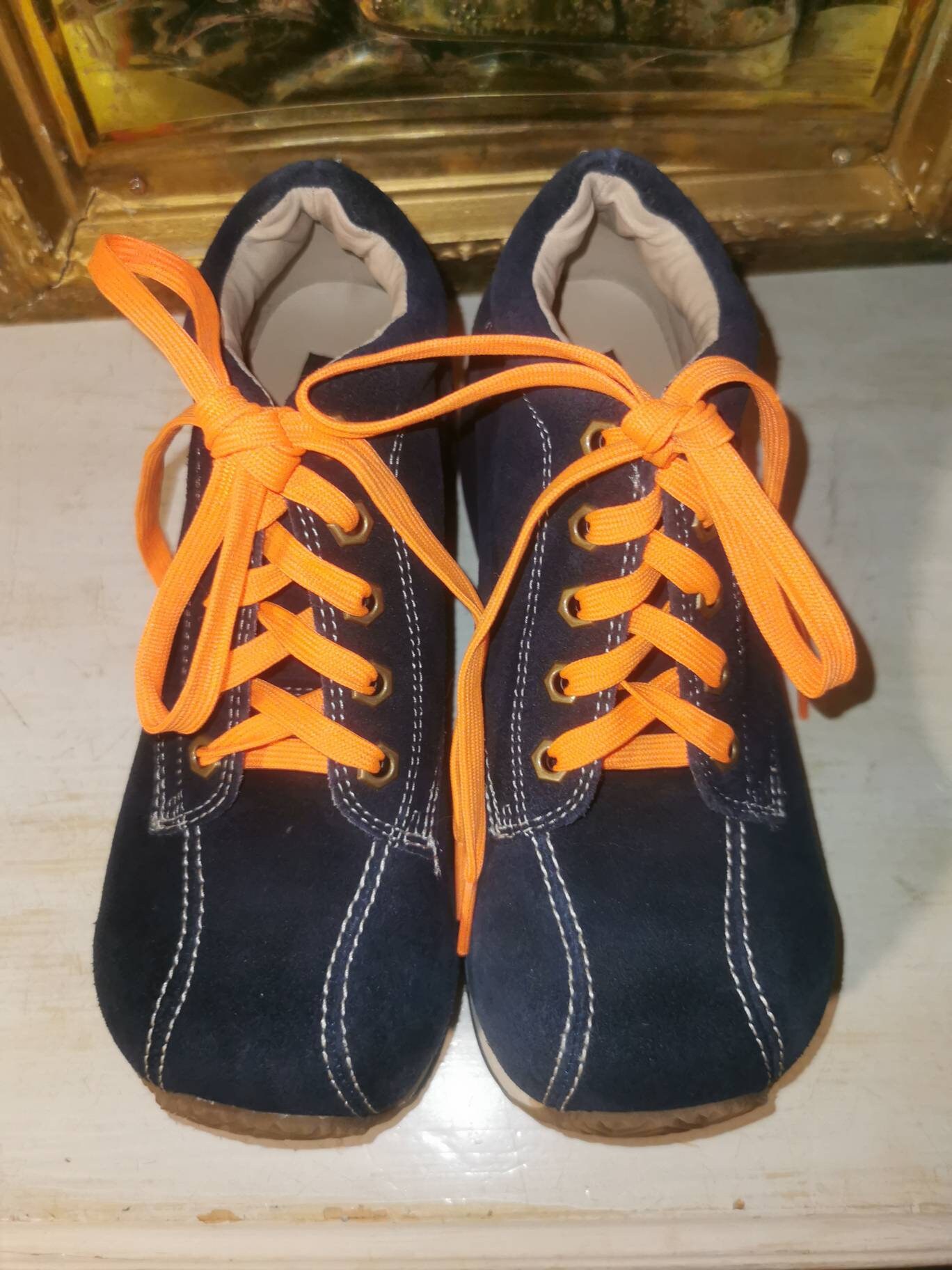 navy chunky shoes