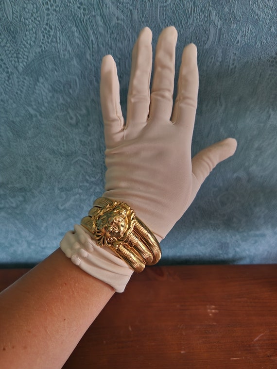 Vintage, Gold Tone, Metal, Snake Belt, Stretch Belt, Spring  display picture 2