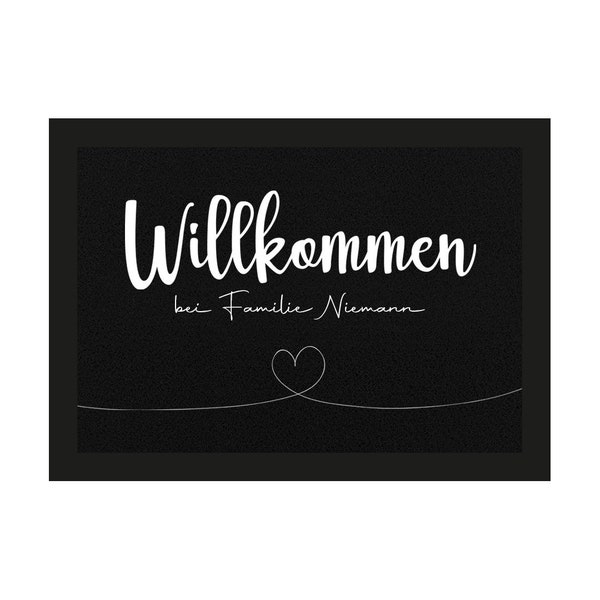 Fußmatte "Willkommen" | Geschenk zum Einzug