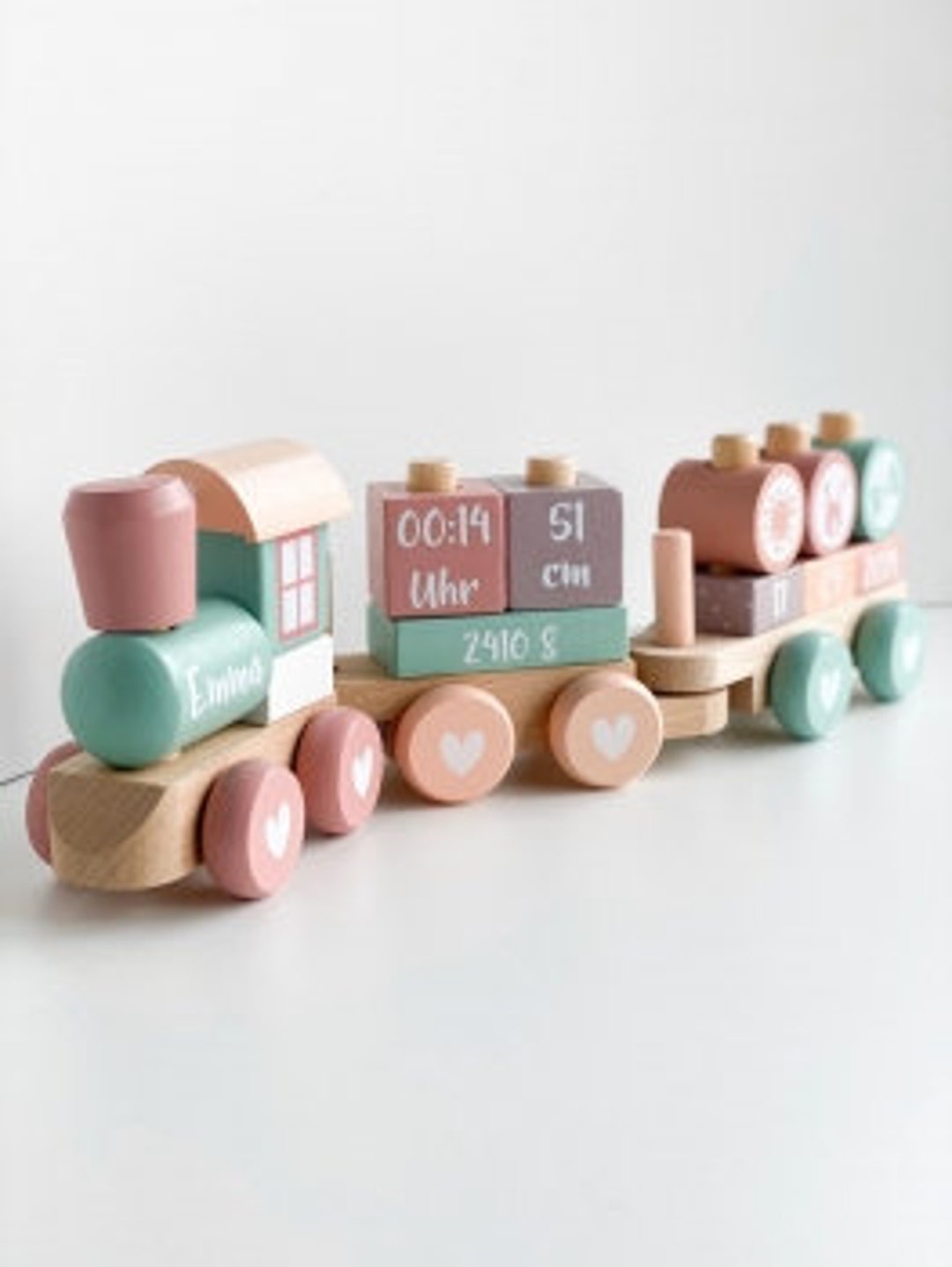 mate Handelsmerk emotioneel Personalized Wooden Train Pink Wooden Train From Little Dutch - Etsy