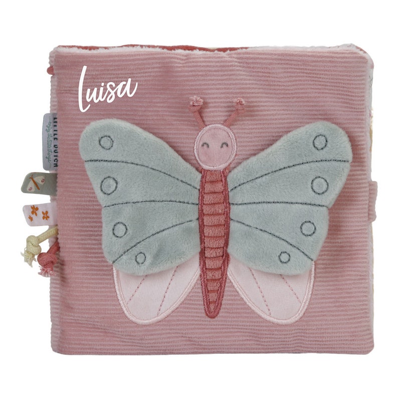 Personalisiertes Fühlbuch Rosa Schmetterling
