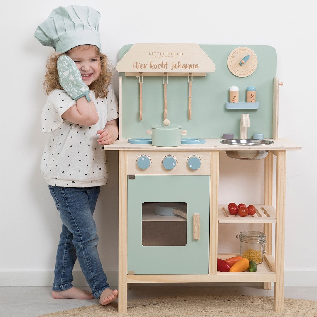 aspect Onderdrukker Overeenstemming Children's Play Kitchen Mint Little Dutch With Engraving - Etsy