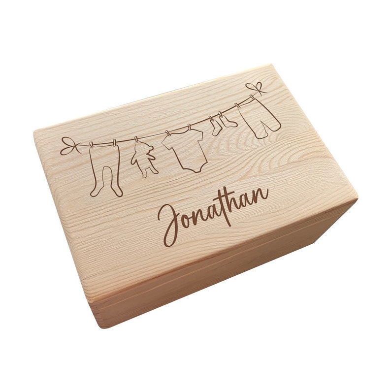 Small souvenir box clothes line personalized with name image 1