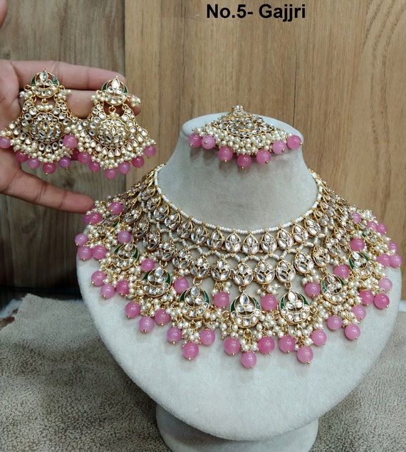 Bridal jewellery set clearance in kundan