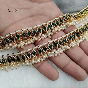 Vergoldete Kundan Fußkettchen, Bollywood Jhanjar Payal