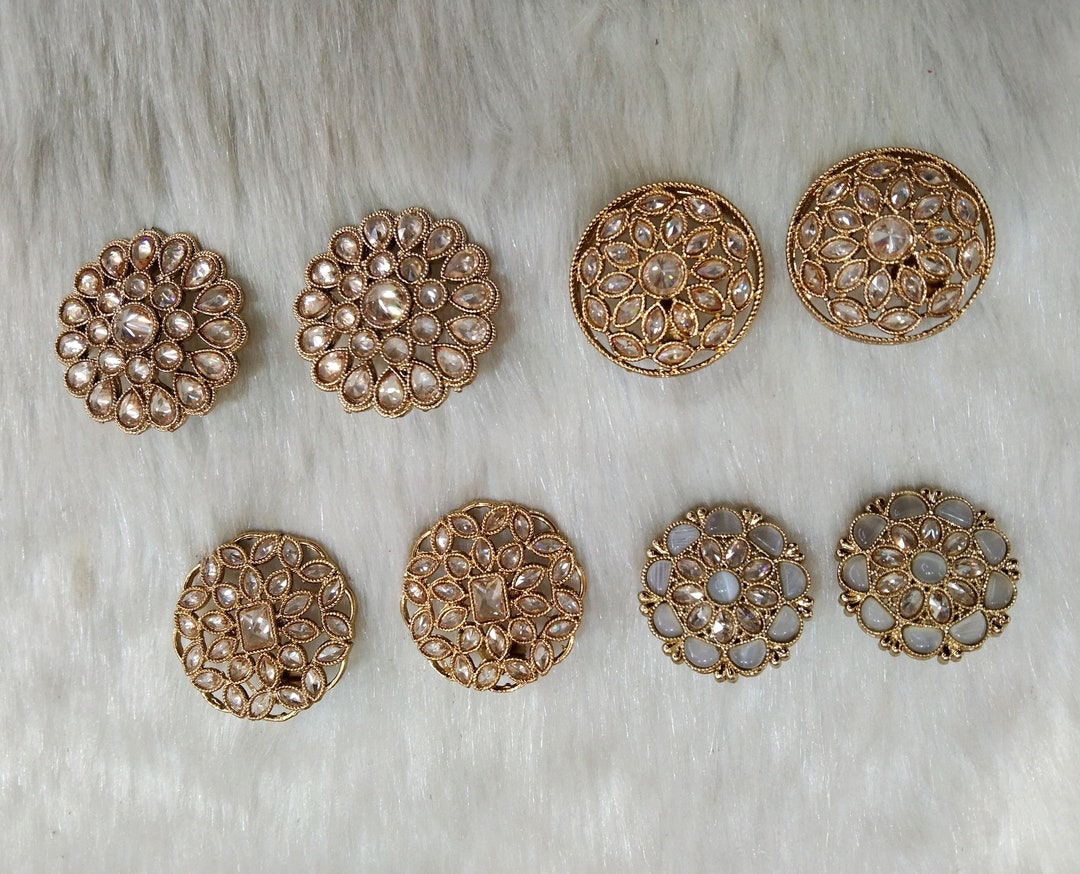 Stud Earrings Indian Jewelry/indian Stud Earrings/gold Silver Etsy