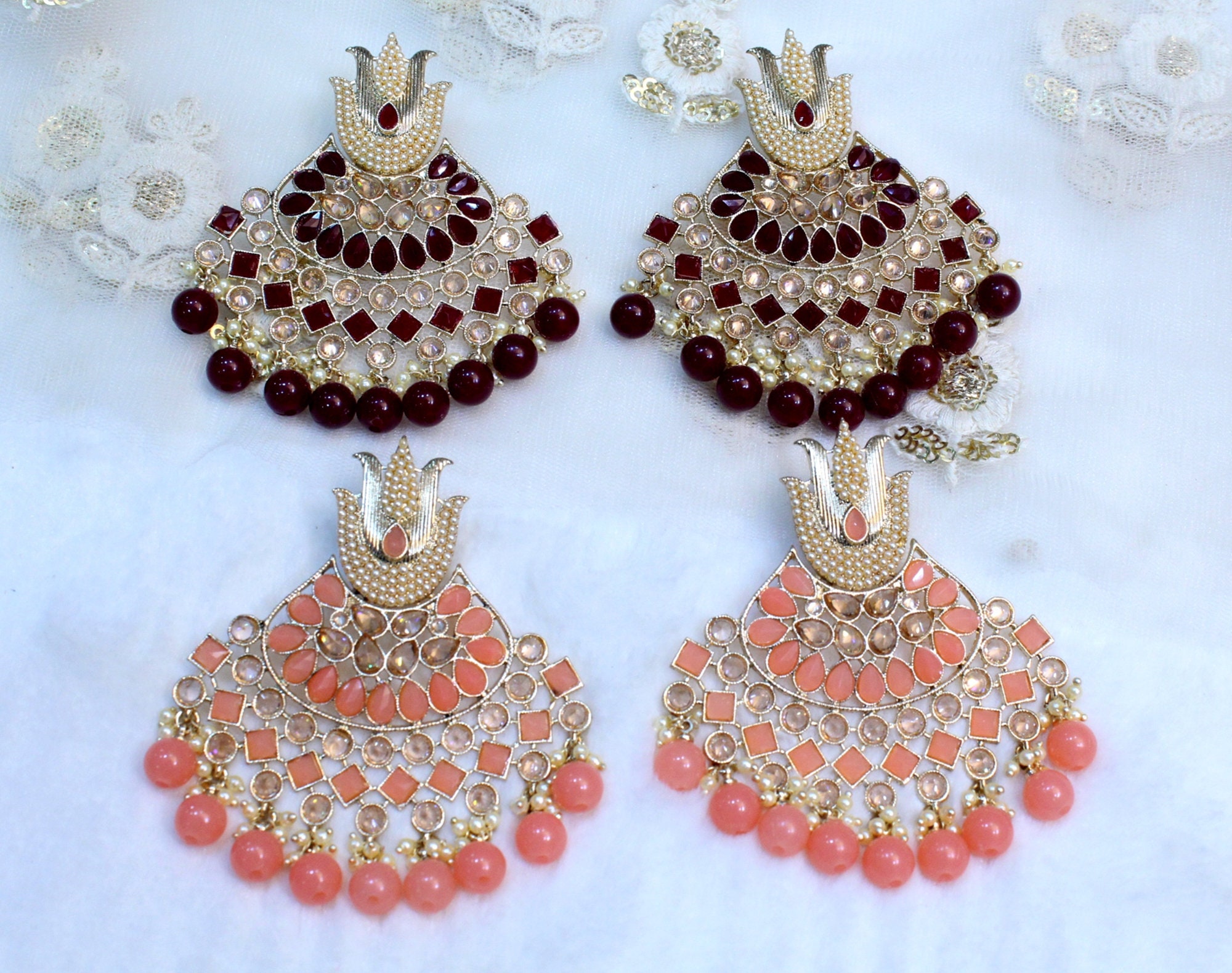Beautiful Maang Tikka With Matching Earrings designs For Parties||Punjabi  Jewellerys Ideas - YouTube