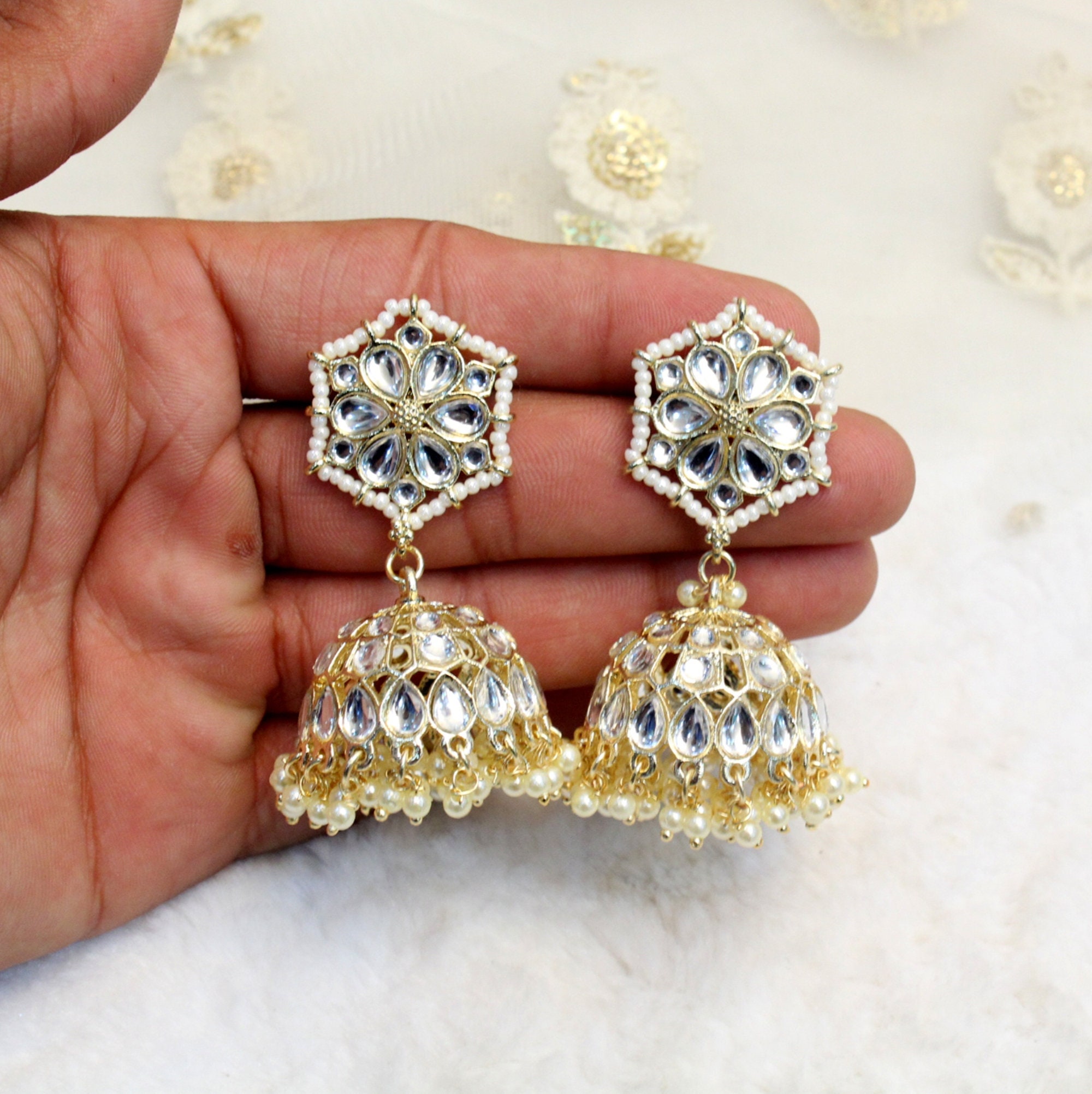 Drop and Dangle Earrings with Pendant – Gaani Jewels