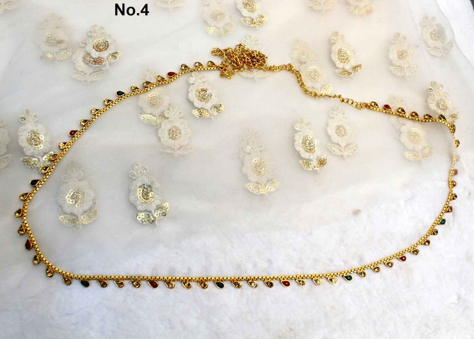 Waist Chain Gold Belt Sari Saree Belly Chain Jewelry Indian Kamarbandh