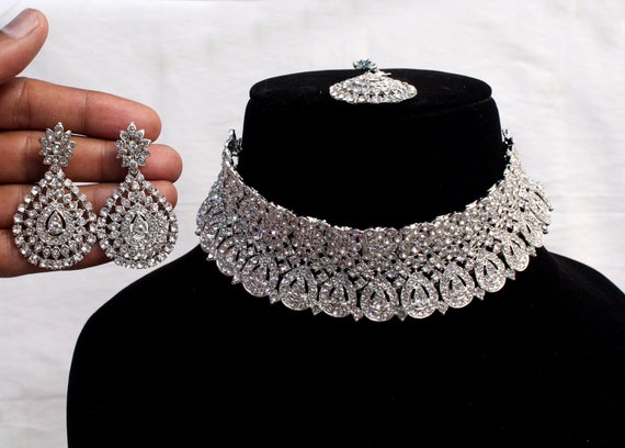 925 Silver Hammered choker necklace| Antique Silver Necklace – Joharcart