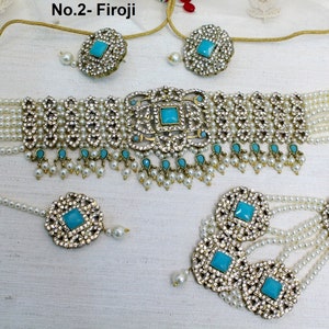 moti choker necklace set for women and girls.