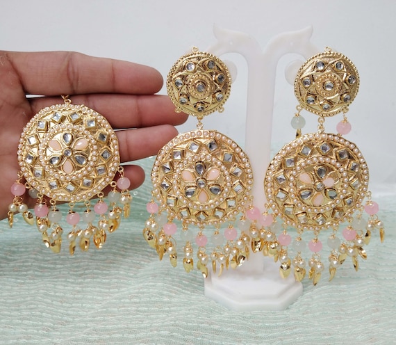 Indian Punjabi Gold Plated Mangtikka Set / Earrings With Tikka / Punjabi  Tikka / | eBay