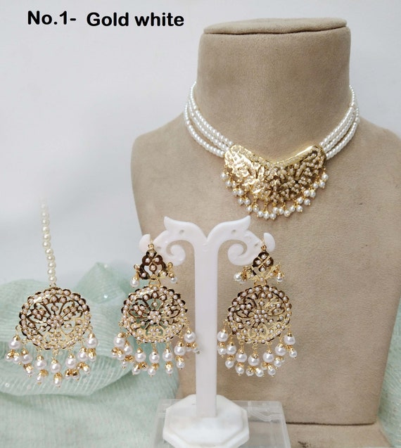 Jadau pearl sales set