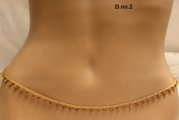 simple waist chain for saree