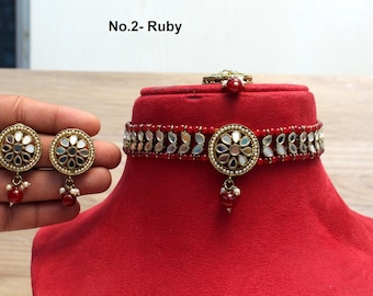Vergulde Kundan-chokerset, Bollywood-bruidssieraden