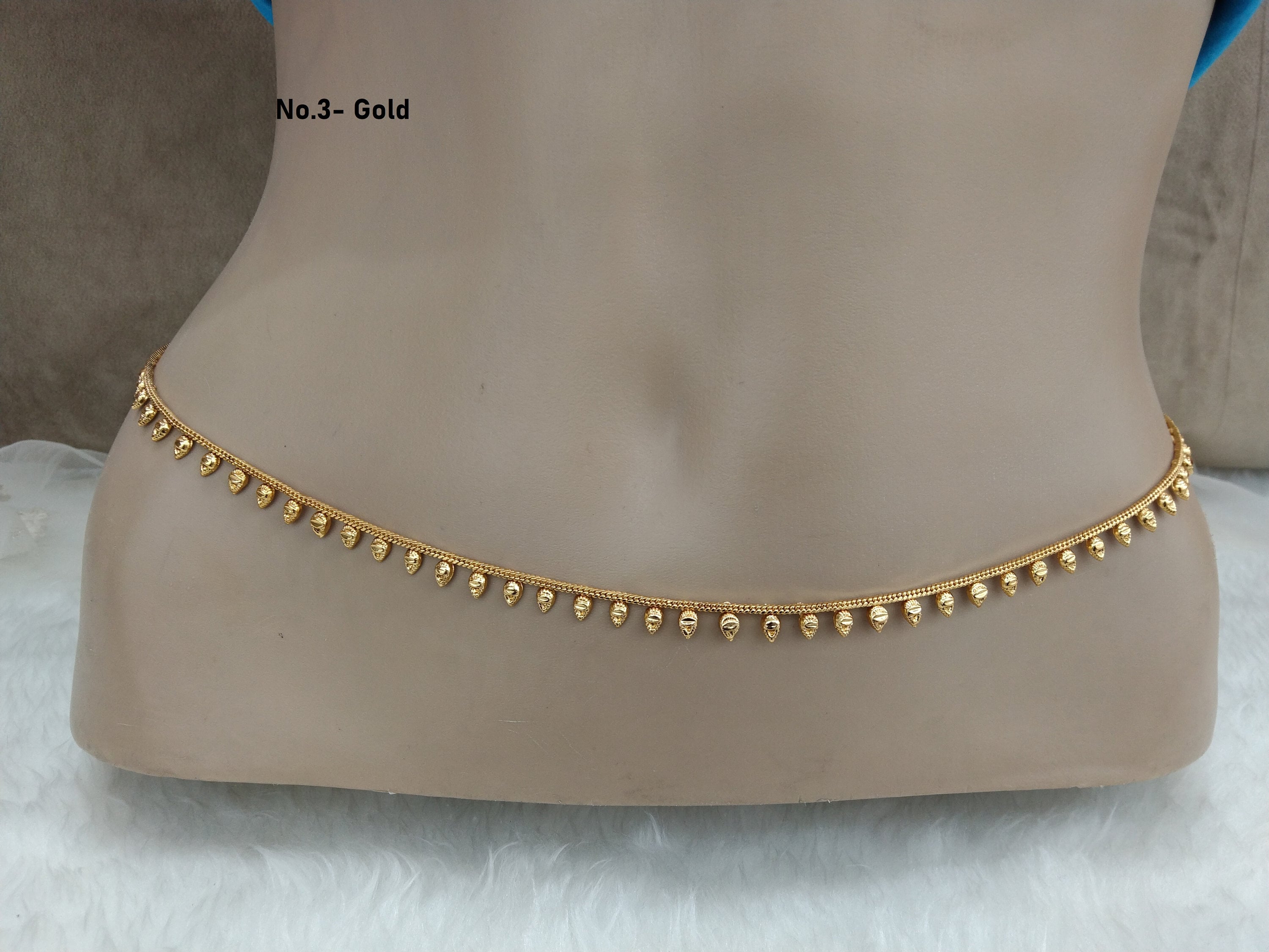Girls Chain Design Waist Belt Gold Silver Adjustable for Ladies Dresses  Outfits
