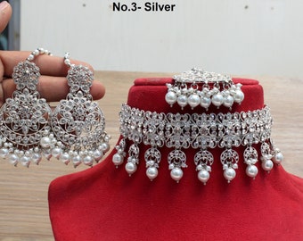 Choker Set Rose Gold Set/ Bollywood 