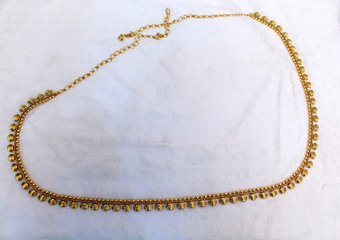Waist Chain Gold belt Sari Saree belly Chain Jewelry Indian Etsy