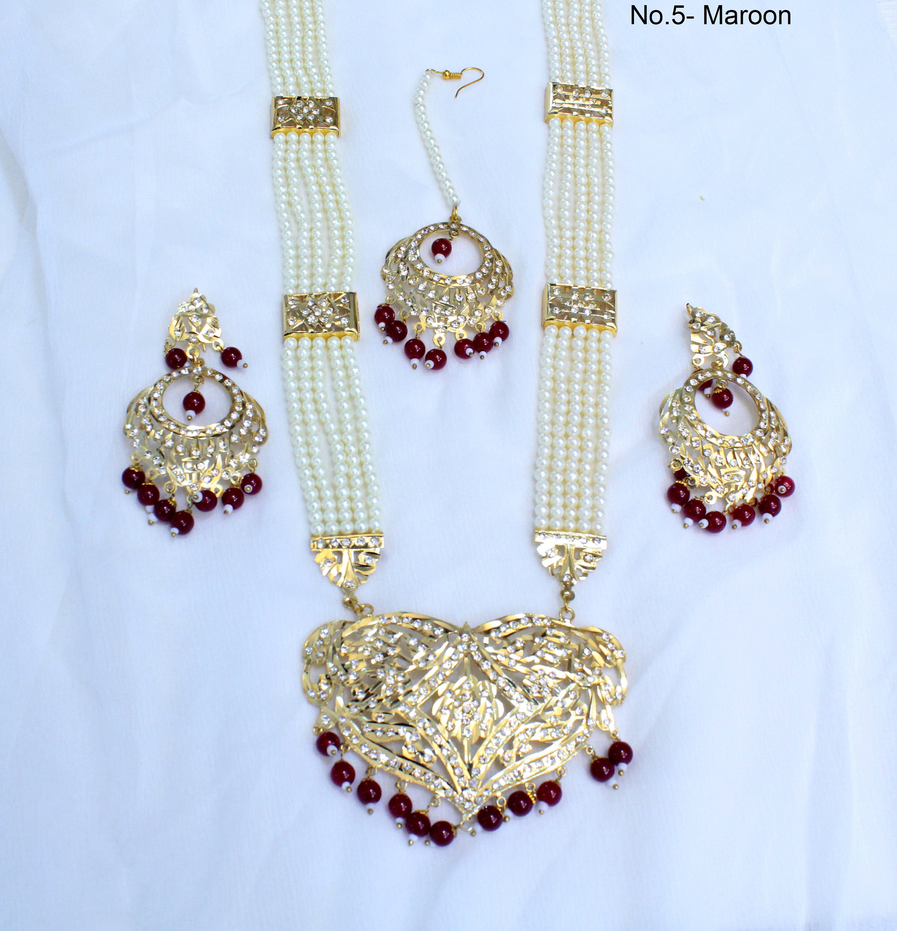 jadau Indian Navrattan Necklace - Etsy 