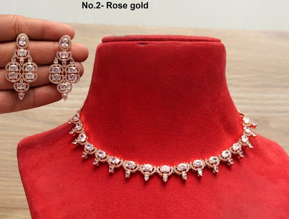 Drina Vintage Luxury Necklace Set | 80 Carat | Cubic Zirconia | Silver –  Beloved Sparkles | Beloved Glamorous LLC