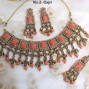 Indian Jewelry Jewellery/Dark gold plated necklace Set/Bollywood Gold Indian Jewelry Jewellery Set /Bridesmaid sets/Wedding Jewelry