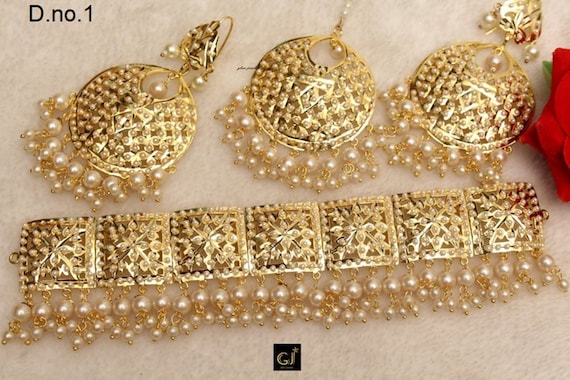 jadau gold necklace